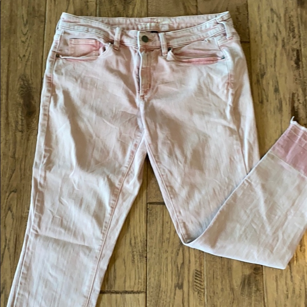 Dusty rose / pink cropped jeggings